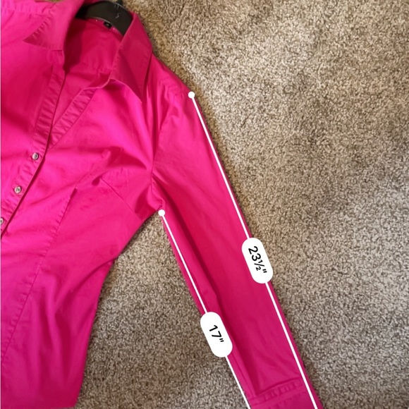 Express Pink Button Up Blouse. Great condition, like new! - Picture 10 of 13